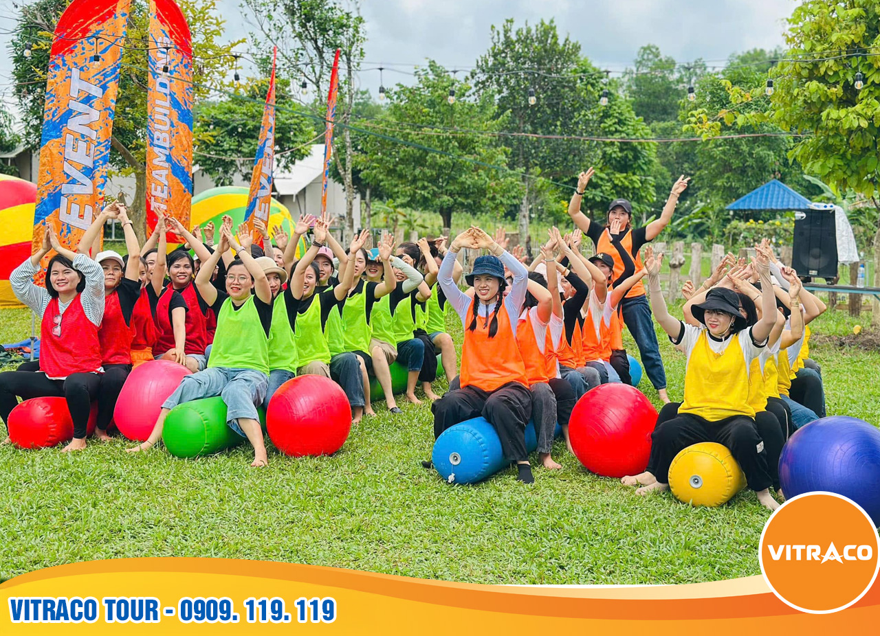 Tổ chức team building tại Bana Rita Farm